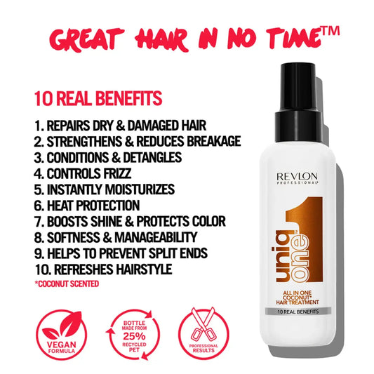 Revlon - Uniq One All In Hair Treatment Spray Coconut Fragrance