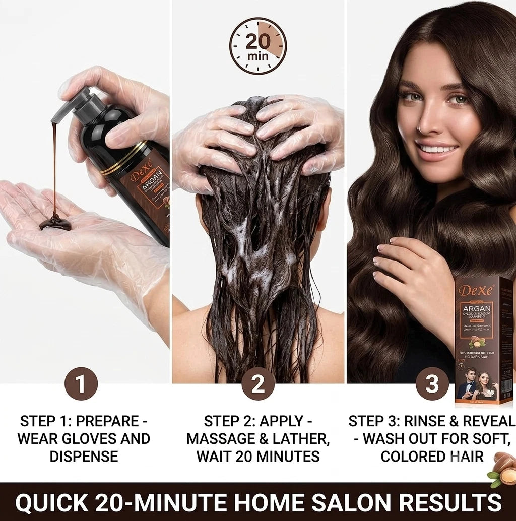 step by step guide on how to use the dexe shampoo