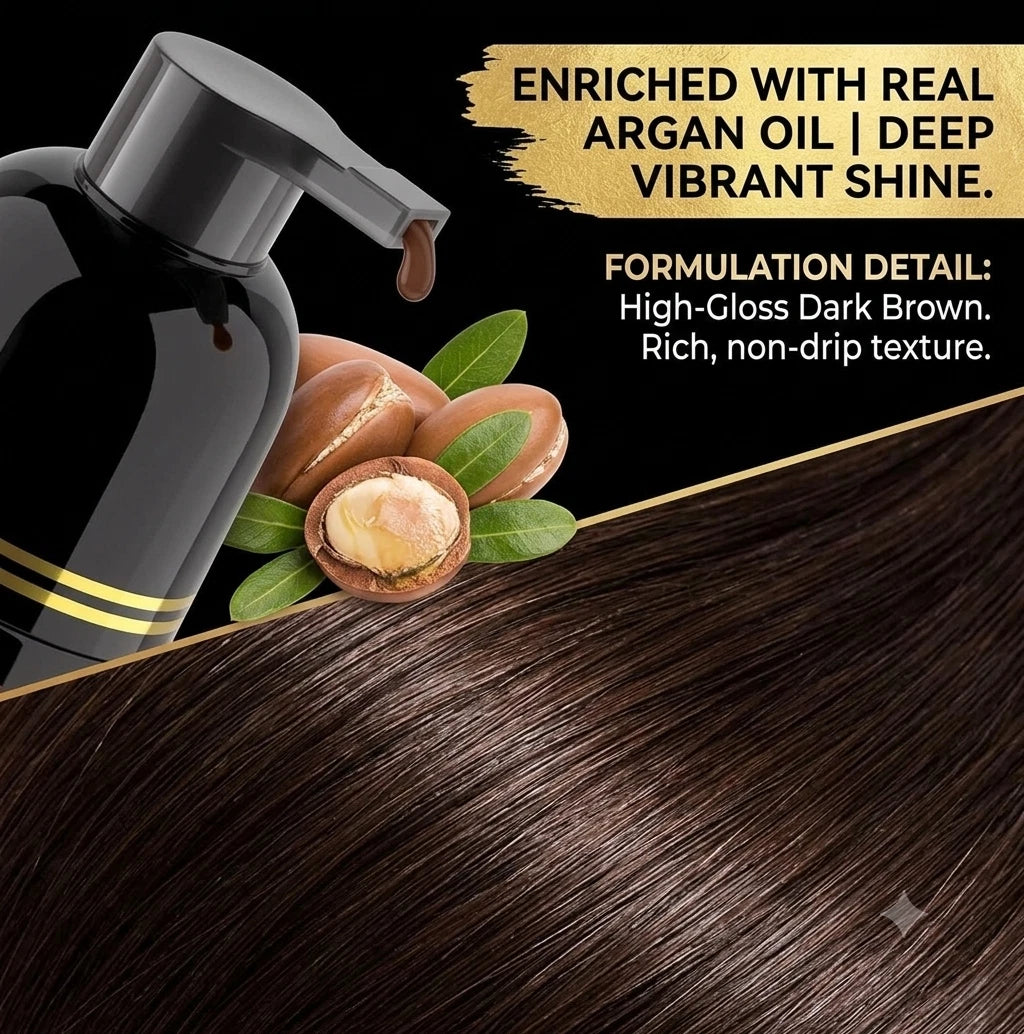 showing the shine on the hair