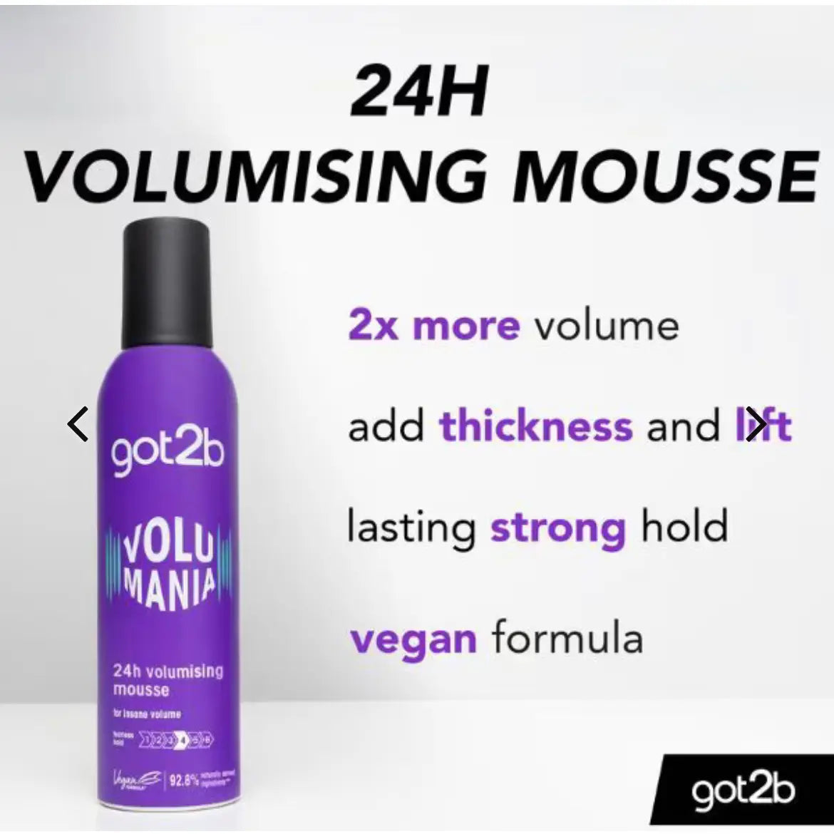 Schwarzkopf - got2b Volumania 24H Volumising Mousse