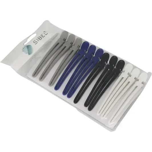 Sibel - Assorted Colour Sectioning Clips Pack Of 12