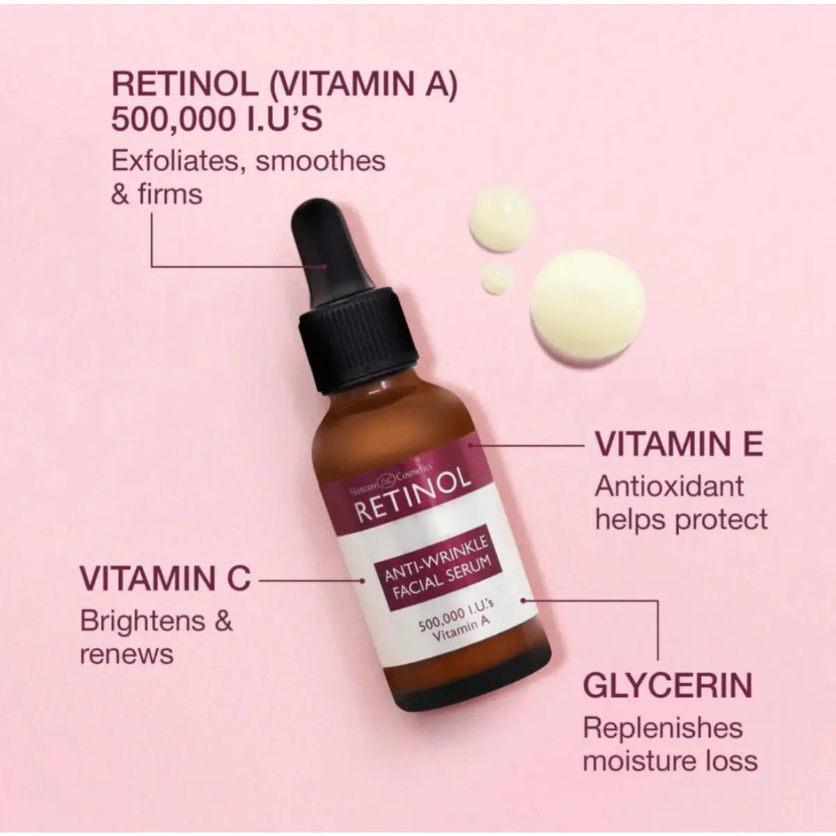 Skincare Cosmetics - Retinol Anti-Wrinkle Facial Serum
