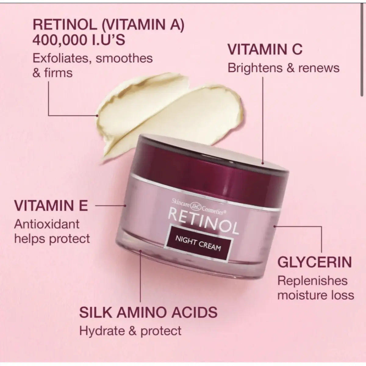 Skincare Cosmetics - Retinol Night Cream