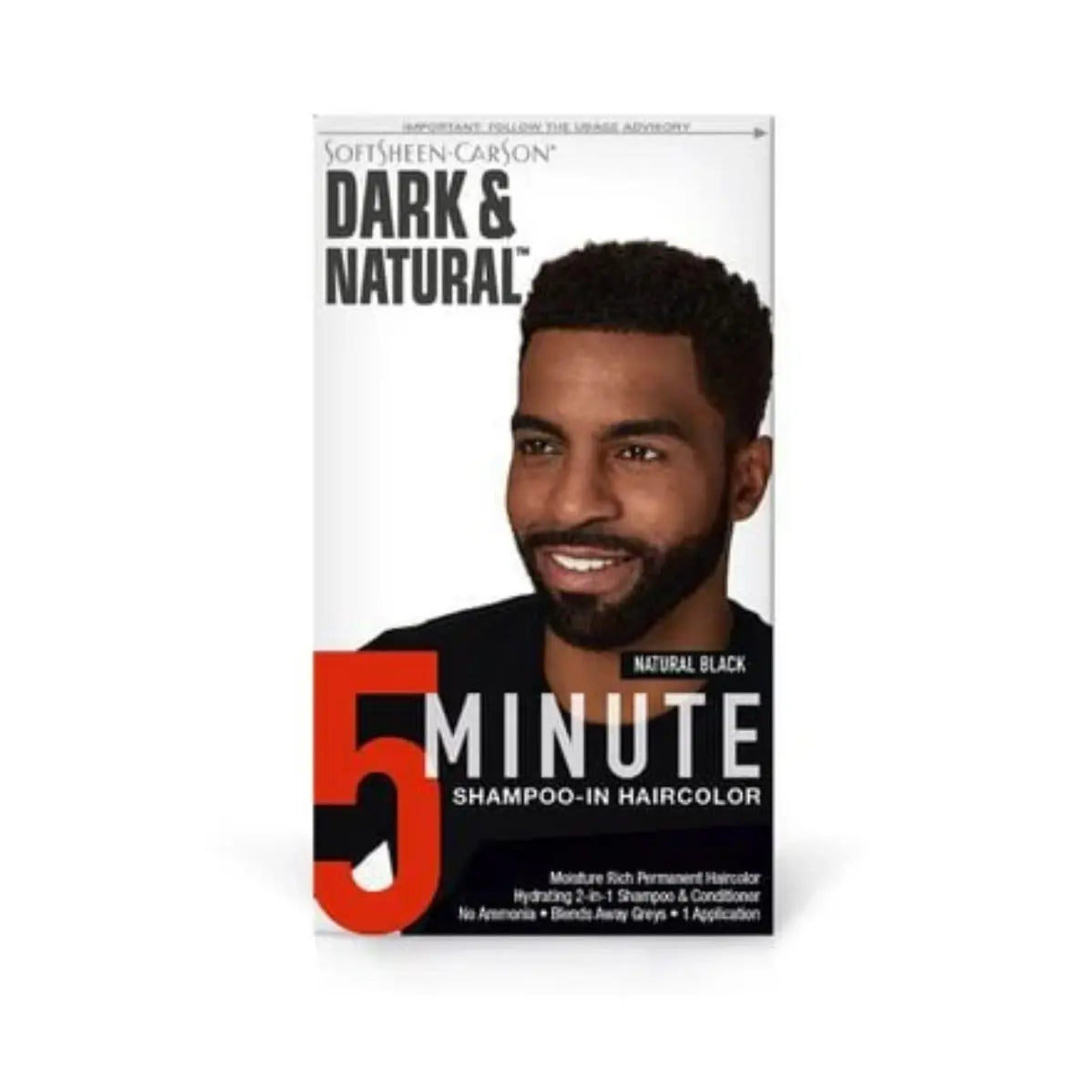 Softsheen Carson - Dark & Natural Mens Permanent Hair Color - Black