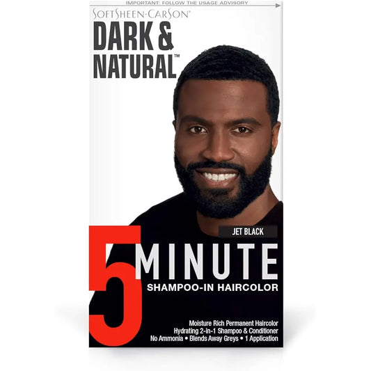 Softsheen Carson - Dark & Natural Mens Permanent Hair Color - Jet Black