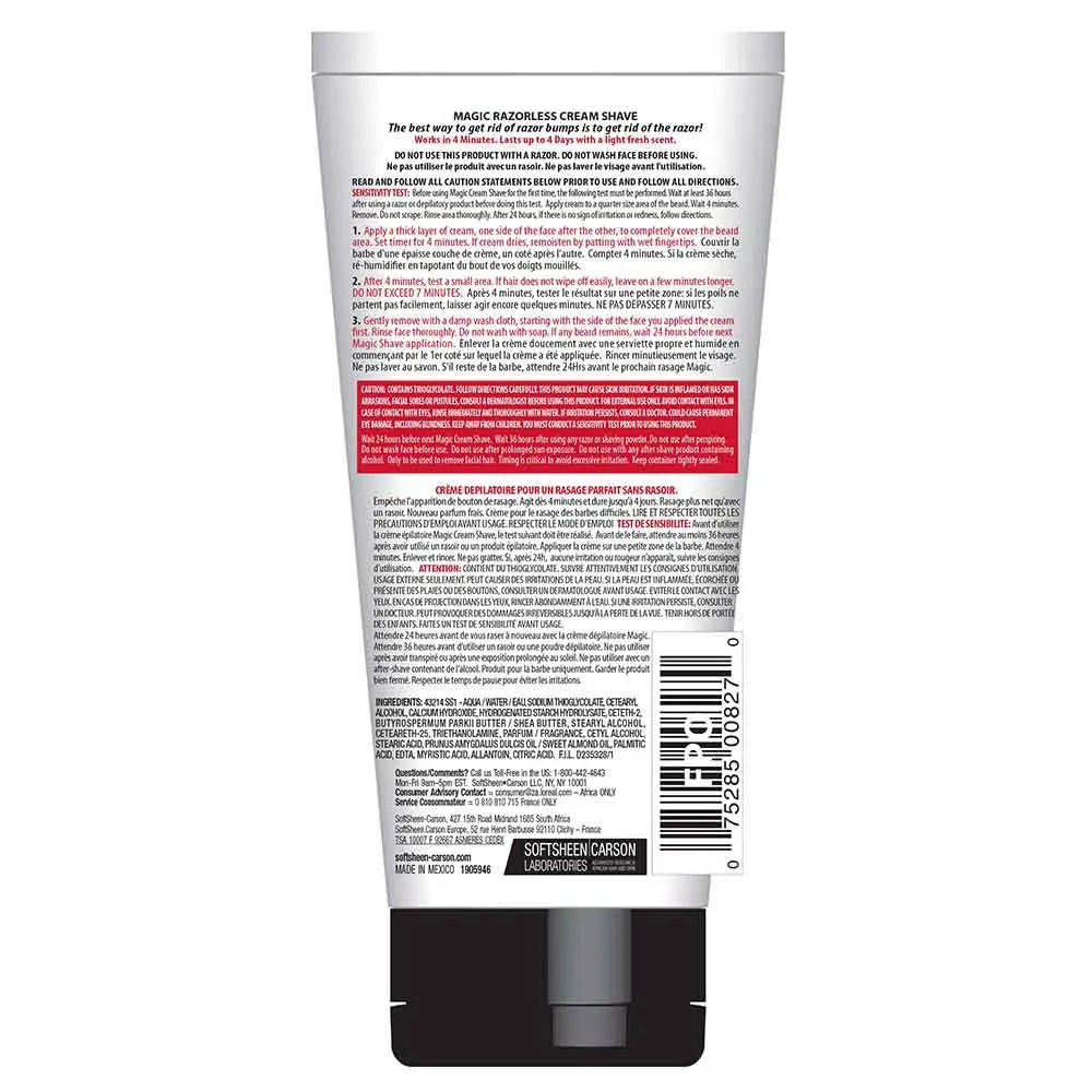 Softsheen Carson - Magic Razorless Cream Shave Extra Strength Shaving