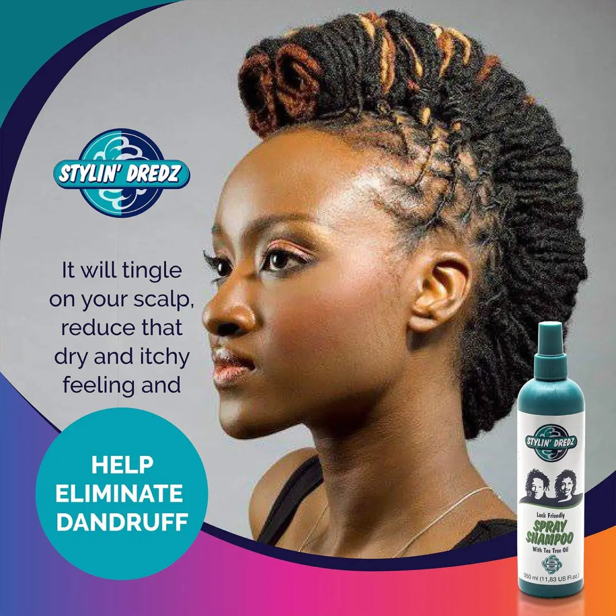 Stylin Dredz - Spray Shampoo - Dreadlock - Residue Free With Tea Tree Oil