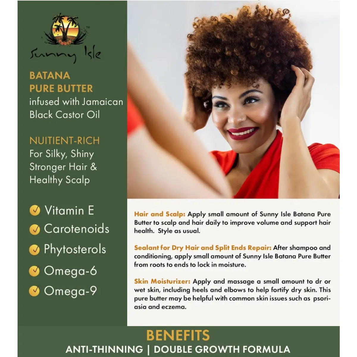 Sunny Isle - Batana Pure Butter Infused With Jamaican Black Castor Oil