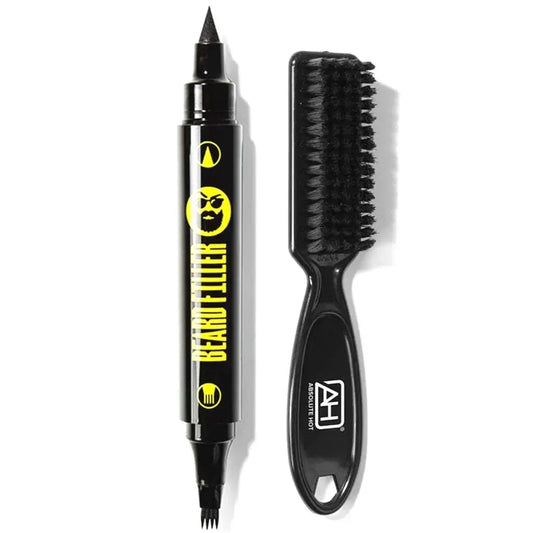 Tyche - Dual Ended Black Beard Filler Pen & Brush
