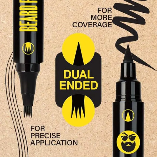 Tyche - Dual Ended Black Beard Filler Pen & Brush